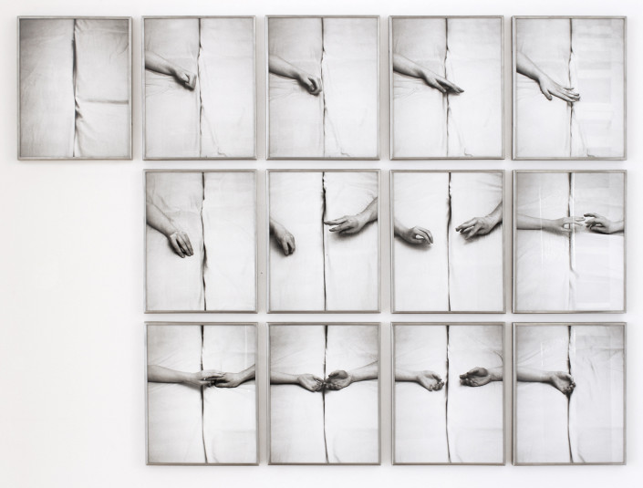 Rudolf Bonvie, Dialog, 1973 13 c-prints, framed, printed 2013 ed. of 10 installation size 169 × 124 cm